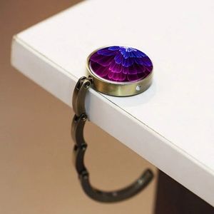 Set of 3 Foldable Purse Hooks with Beautiful 3D Flower Designs